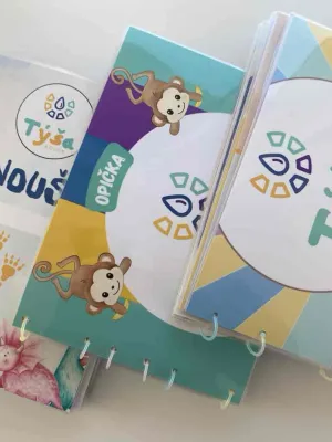 SET 3 ZÁBAVNÝCH SEŠITŮ - Opička, Baby Opička, Dinoušek