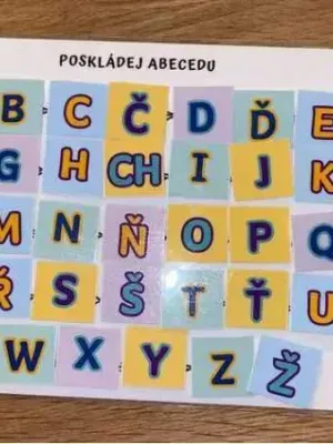 MEMO - A4 Hrací list ABECEDA