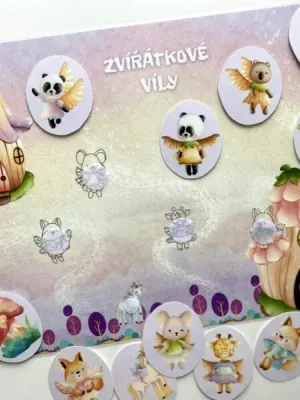 Kouzelný hrací LIST A3 - zvířátkové víly
