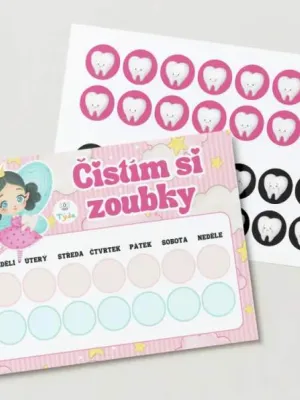 Čistím si zoubky - VÍLA - na suchý zip