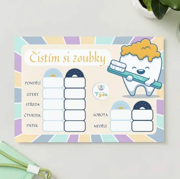 Produkt Čistím si zoubky - TÝŠA - mazací na fix Obrázek