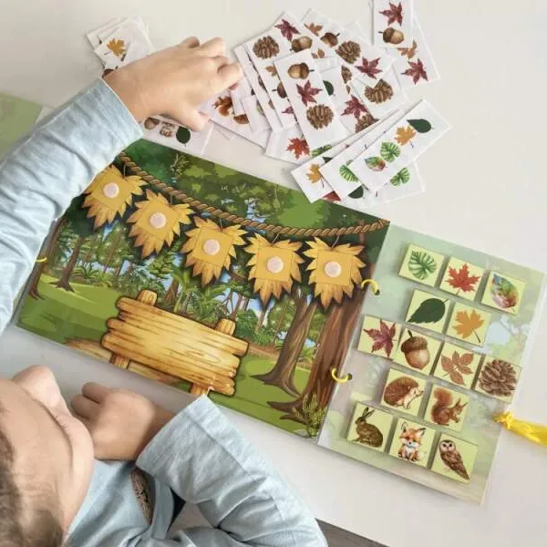 Produkt KOLORÁK LES - Skládání podle předloh. Suchý zip (2-6 let) Obrázek