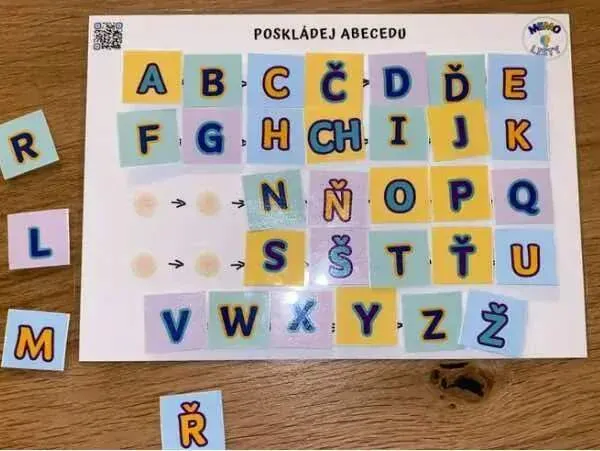 Produkt MEMO - A4 Hrací list ABECEDA Obrázek